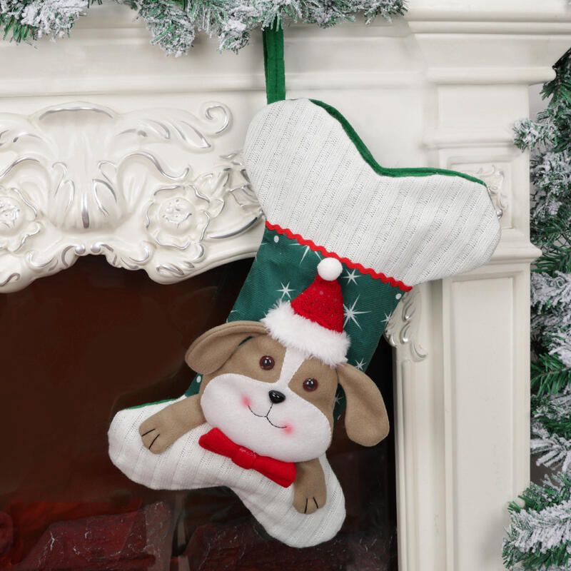 Personalized Pet-Patterned Christmas Stockings Custom Embroidered Name Gifts for Pet Owners