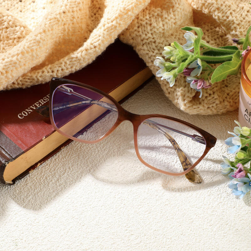 Occhiali da Vista Dora Cat Eye Marrone 