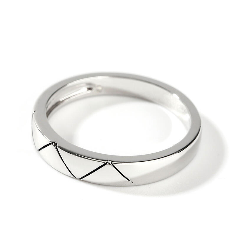 Jeulia Anillo para hombre de plata de ley de diseño clásico