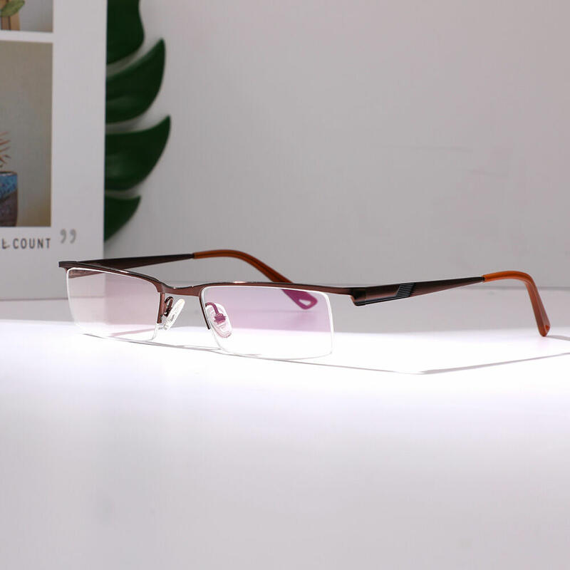 Hamilton Rectangle Brown Glasses