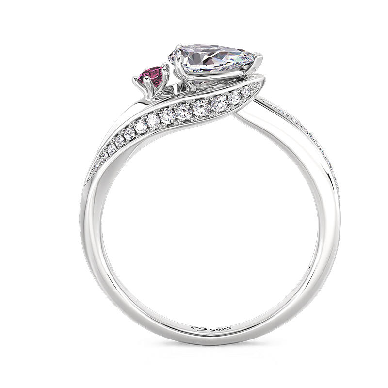 Jeulia シンプル カサブランカ カスタム 誕生石 リング