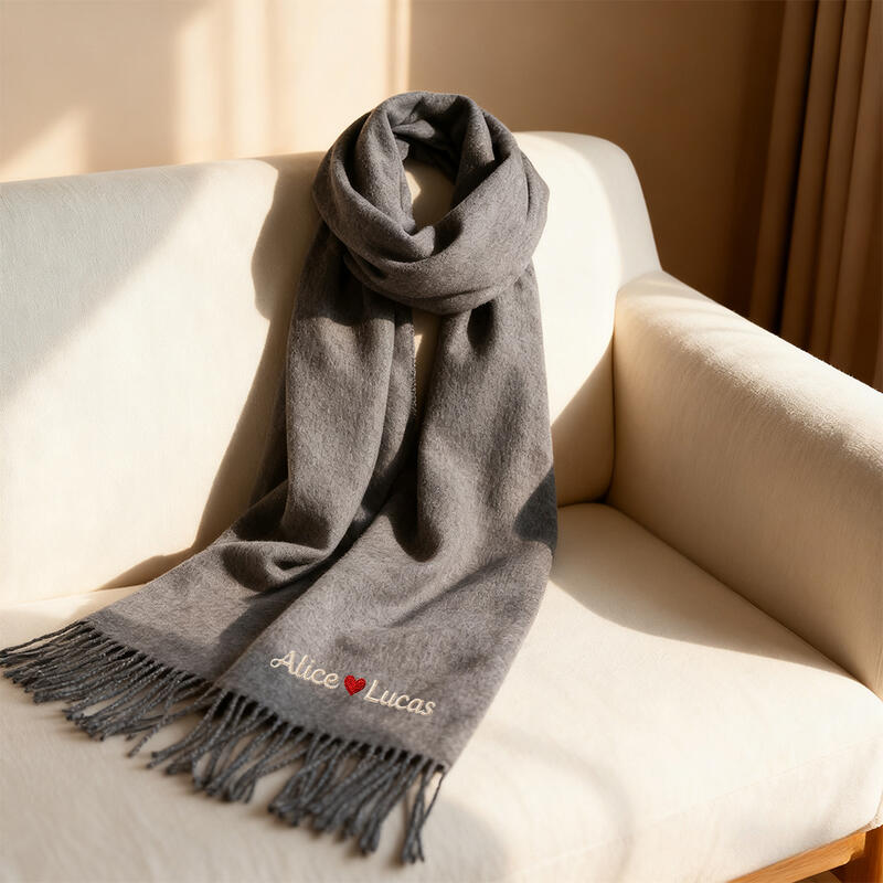 スカーフ マフラー 刺繍名入り マフラー  オーダーメイド