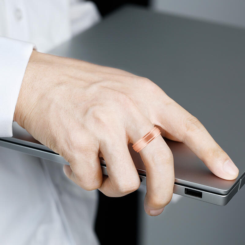 "Forever Be Yours" Matte Step Edge Men's Wedding Ring