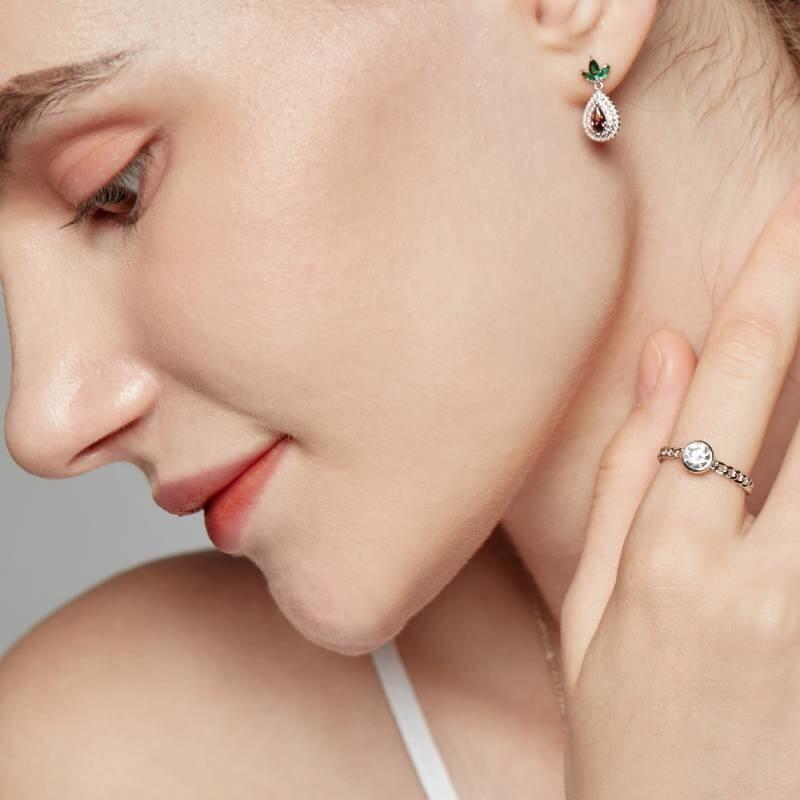 "Lebensenergie" Tropfenschliff-Anhänger