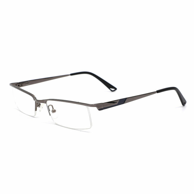 Hamilton Rectangle Gunmetal Glasses