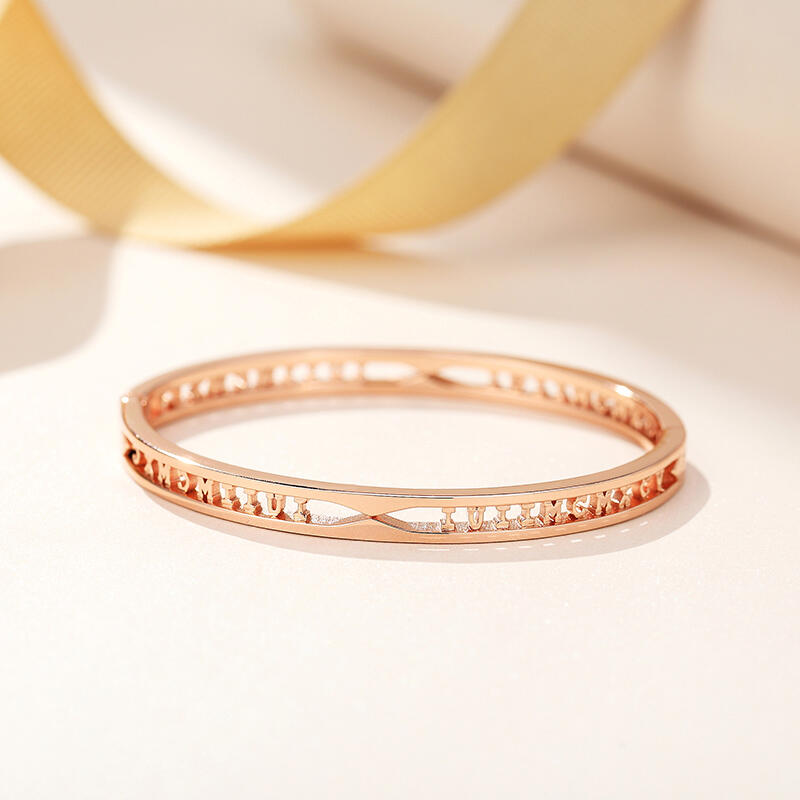 Jeulia "Be My Love" Personalized Name Sterling Silver Bracelet