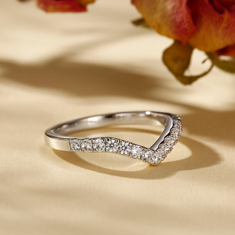 Jeulia "Limitless Love" Sterling Silver Women's Band