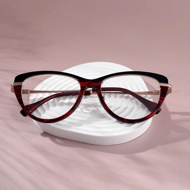 Catwoman Cat Eye Tortoise Glasses