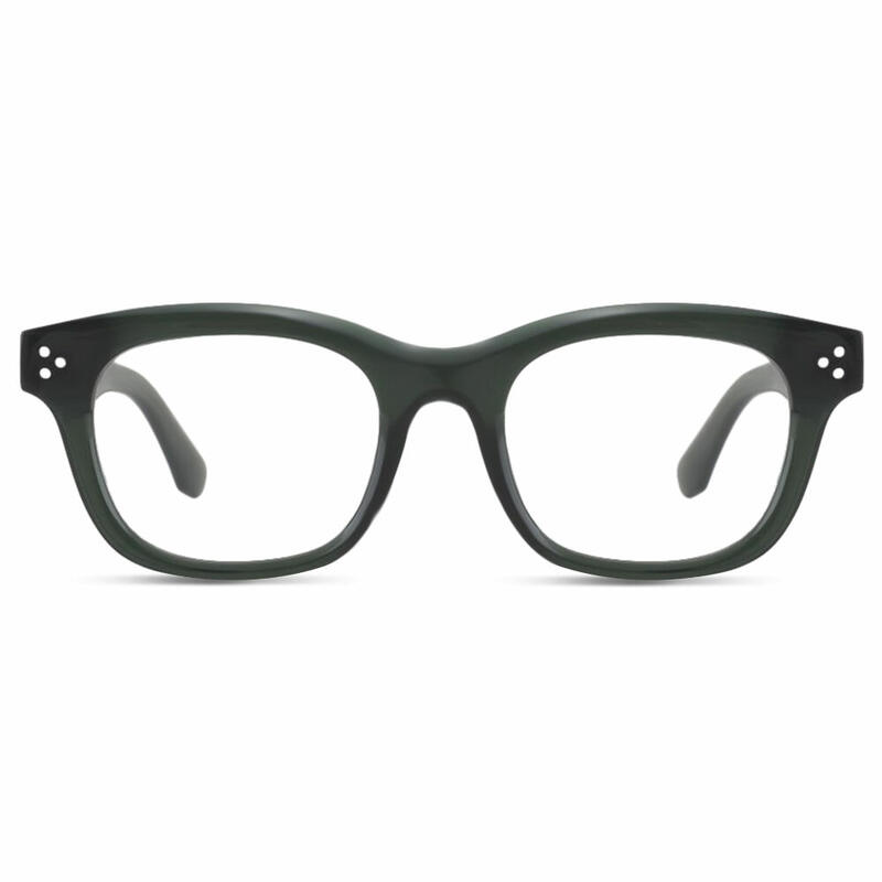 Debbie Quadratische Grüne Brille