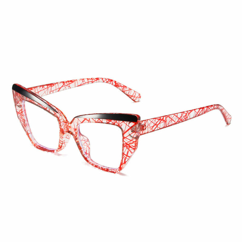 Occhiali da Vista Dunao Cat Eye Rosso