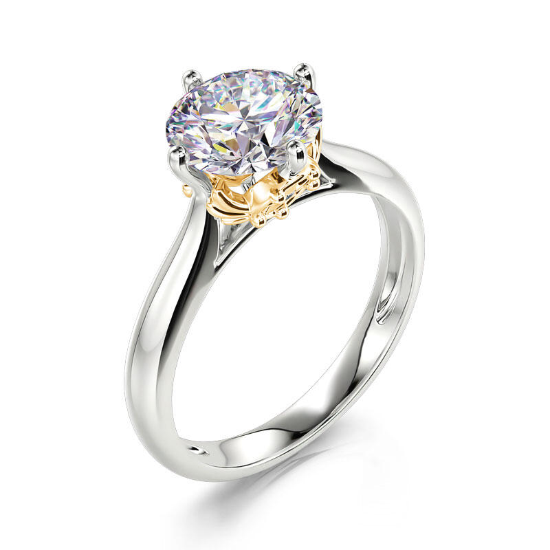 Jeulia Bague de Fiançailles en Argent Sterling Coupe Ronde