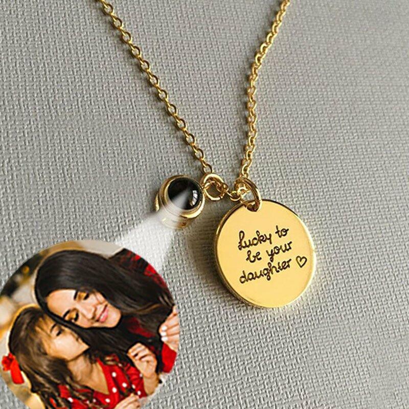 刻印 投影 写真 写真入れ ネックレス