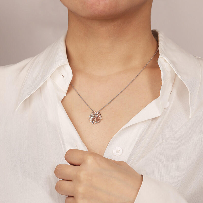 "The Legend Of The Sea" Round Cut Necklace