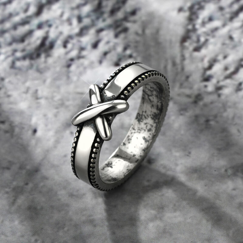 Jeulia "X mystérieux" Bague Motif de Nœud Argent Sterling