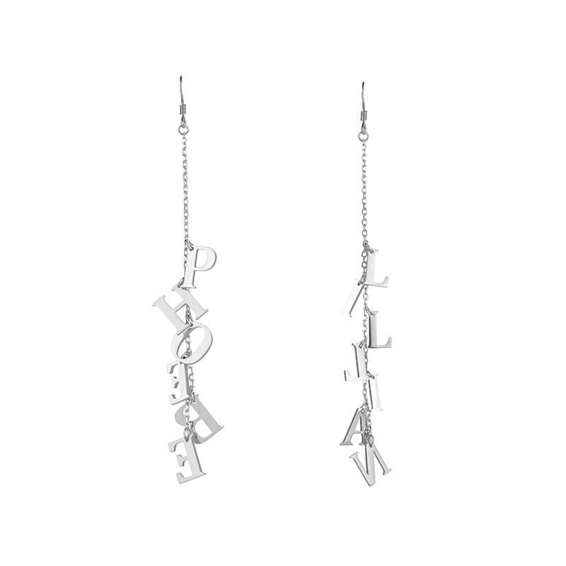 "Aime Toi-même Aime la Vie" Boucles d'oreilles Prénom Personnalisées