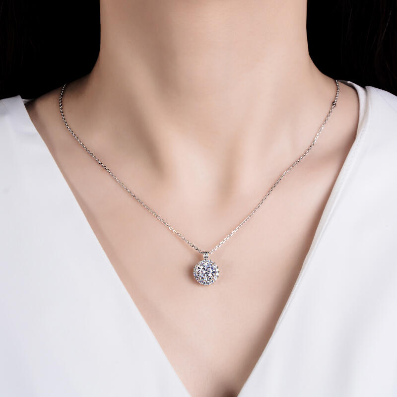 Jeulia Beloved Sterling Silver Necklace