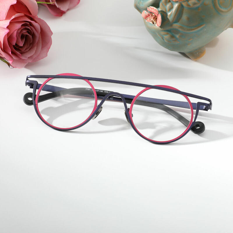 Fraser Runde Lila Brille