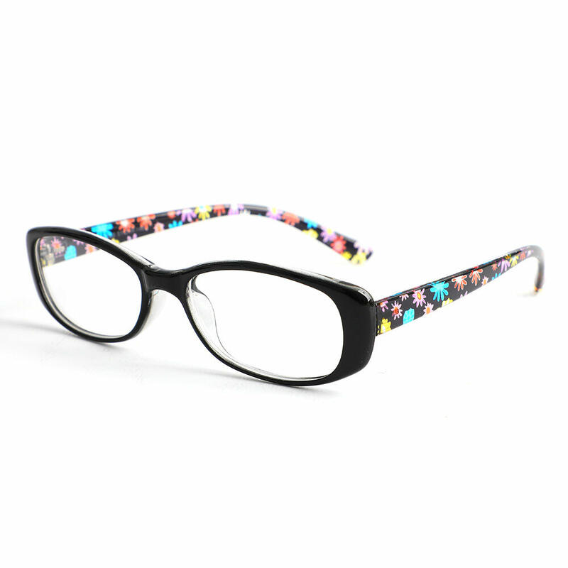 Theresa Rechteckige Schwarze Brille