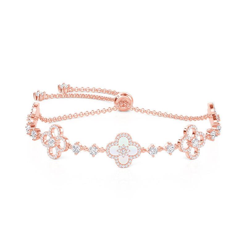 Jeulia Pulsera Linda Sakura de Plata de Ley