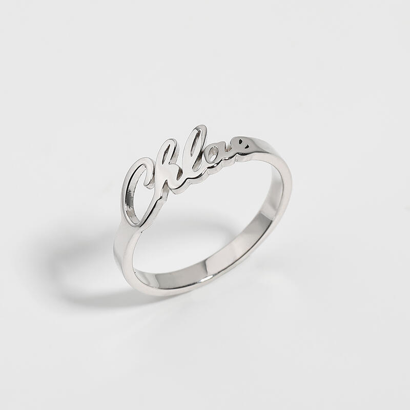 シンプル ネーム リング