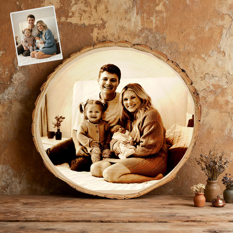 Cornice personalizzata in legno Ornamenti fotografici di famiglia Cornice retrò Adatta per Natale