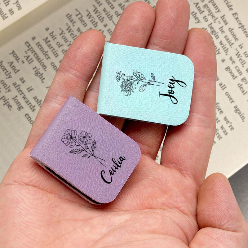 Marque-pages magnétiques personnalisés avec fleurs d'anniversaire cadeaux d'anniversaire parfaits pour les amis