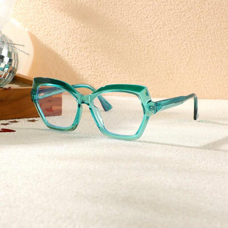 Lunettes de Vue Quentin Géométrique Vert 