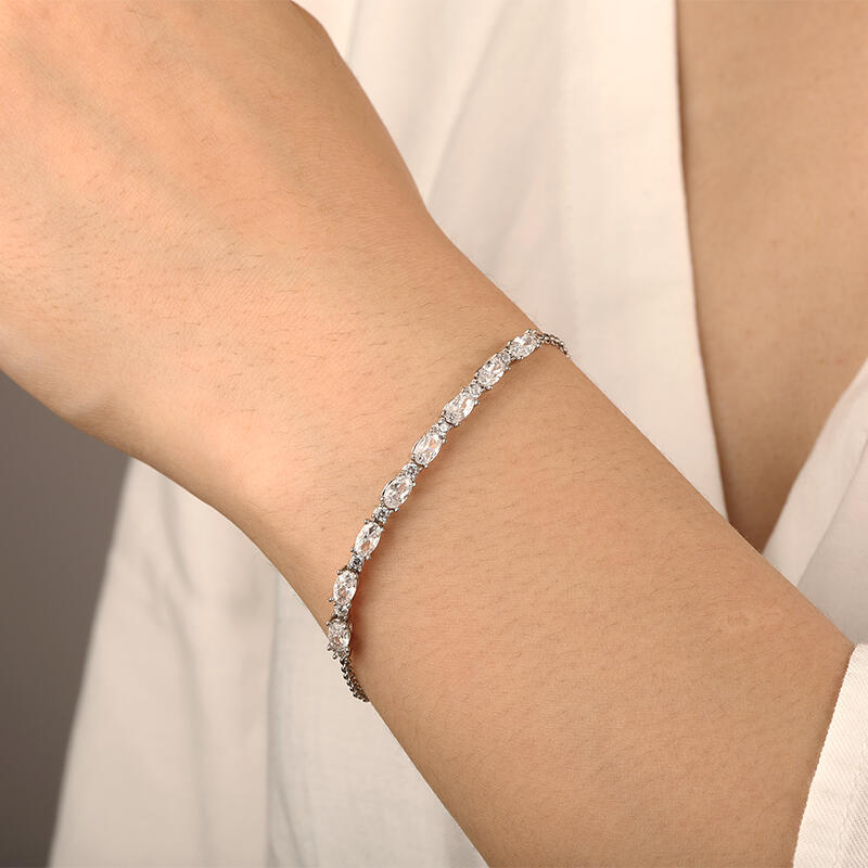 "Sincere Love" Half Tennis Bracelet