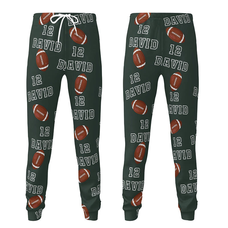 Personalisierte Unisex-Jogginghose mit individuellem Namen und Nummer Rugby-Design Geschenk für Sportliebhaber