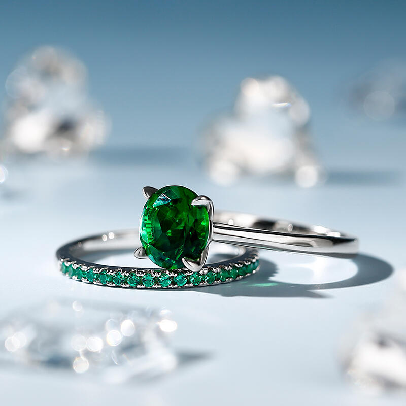 Jeulia Classic Round Set i sterlingsilver