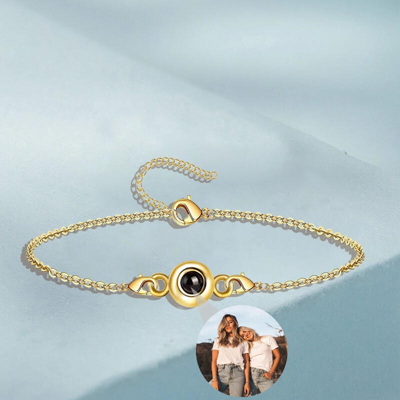 Personalized Minimalist Photo Projection Bracelet Sweet Cool Gift