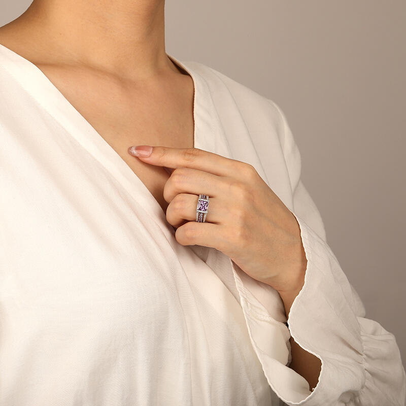 "Make A Vow" Radiant Cut Bridal Set