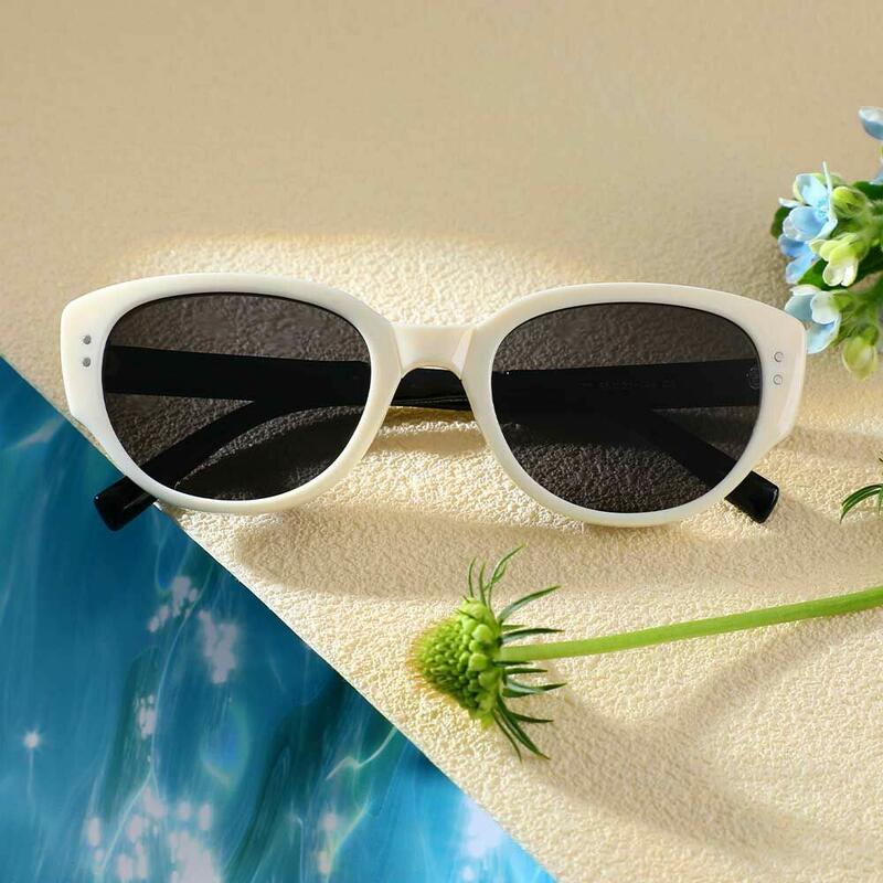 Occhiali da Sole Lorraine Cat Eye Bianco