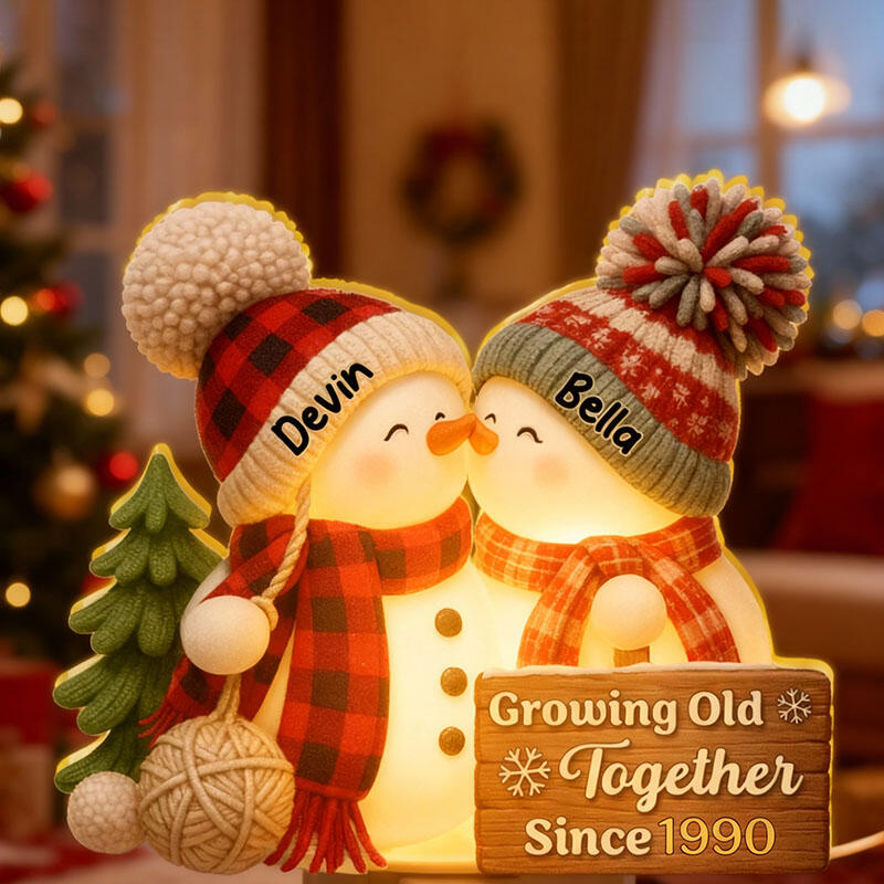 Luce notturna personalizzata con nome regalo perfetto per le coppie