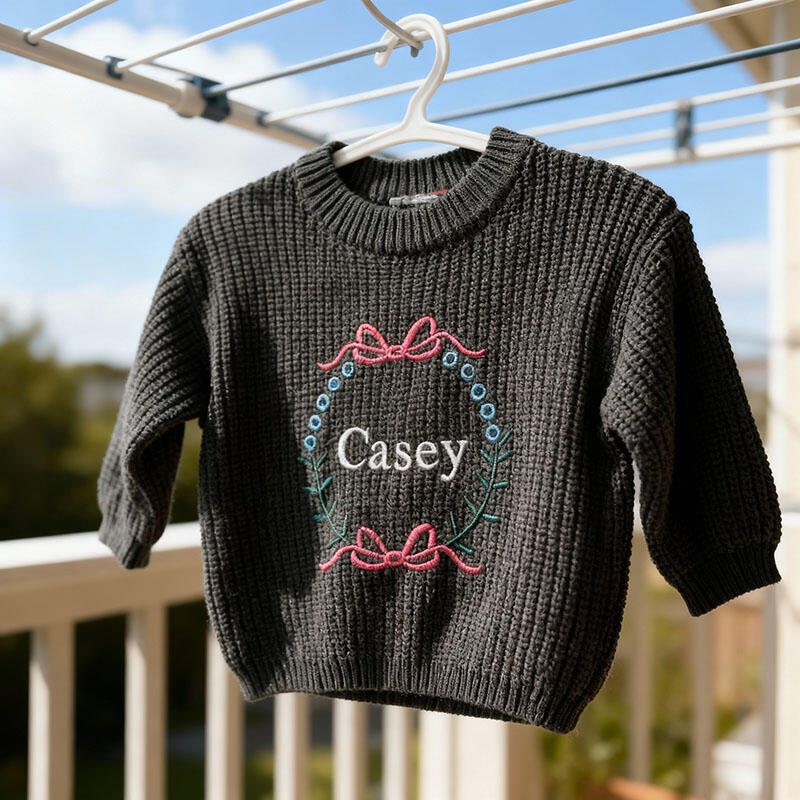 Personalized Name Embroidered Sweater Beautiful Present for Kids