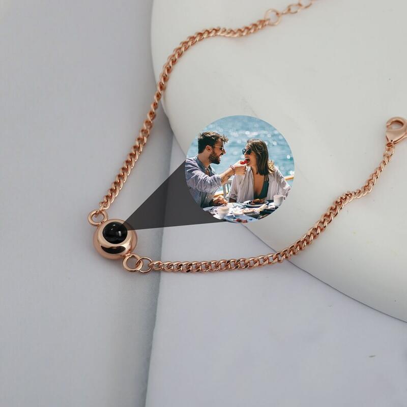 投影 写真 写真入れ ブレスレット カスタマイズ