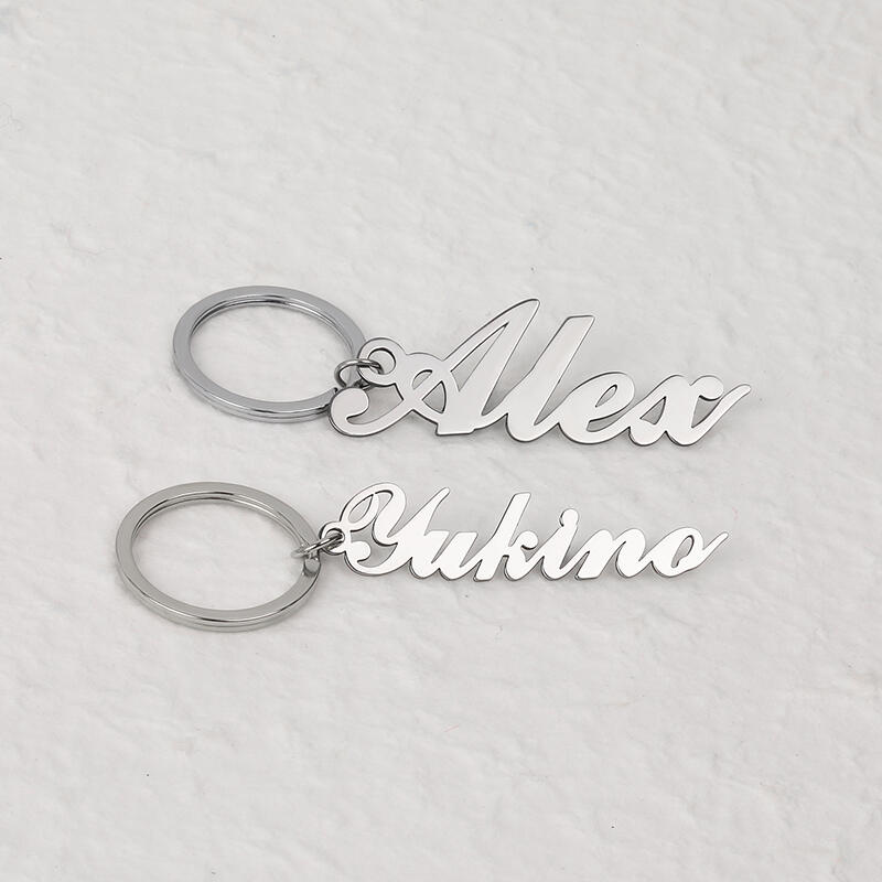 シンプル ネーム メッセージ キーホルダー