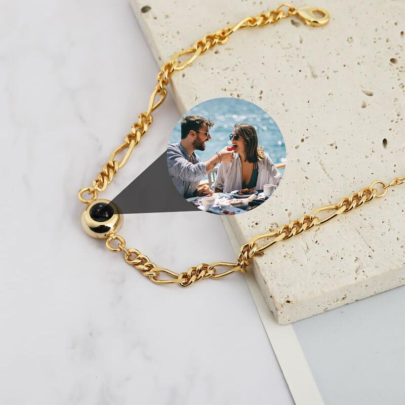 投影 写真 写真入れ ブレスレット カスタマイズ