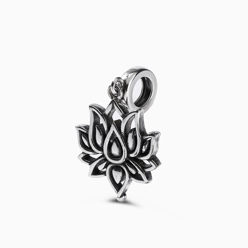 Jeulia "Flower of Heaven" Lotus Sterling Silver Charm
