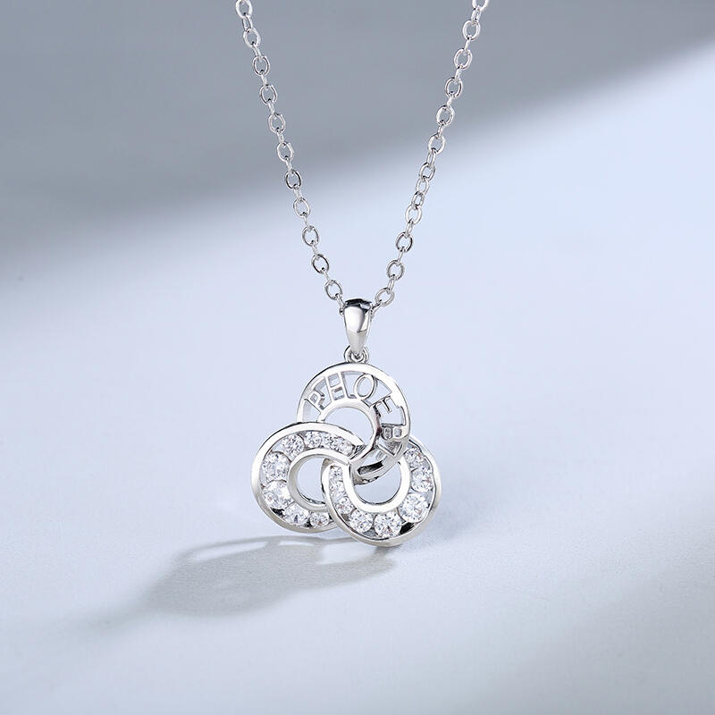 Jeulia "Hope" Personalized Sterling Silver Necklace