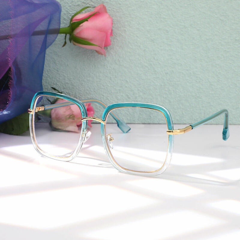 Timoth Square Blue Glasses