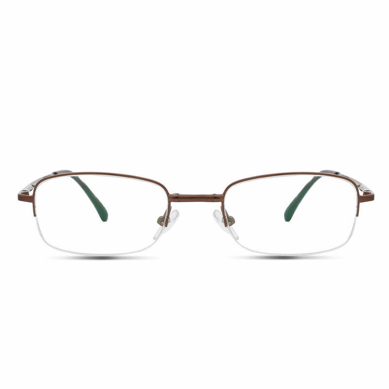Gunter Rectangle Brown Glasses