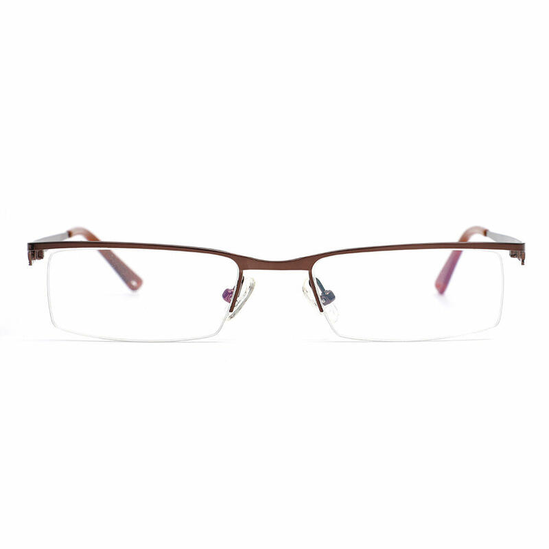 Hamilton Rectangle Brown Glasses