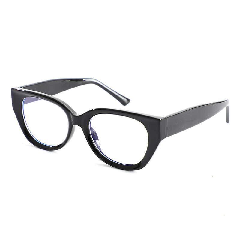 Daisy Cat Eye Schwarze Brille