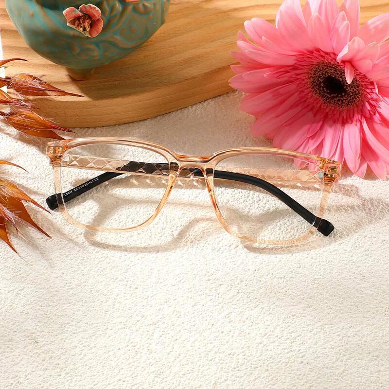 Occhiali da Vista Hoyle Quadrato Champagne 