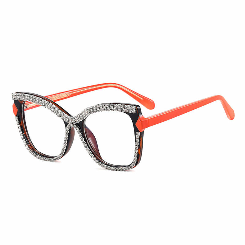 Bartel Cat Eye Orange Glasses