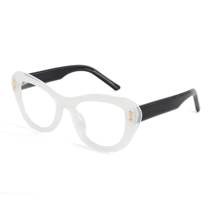 Sally Cat Eye Weiße Brille
