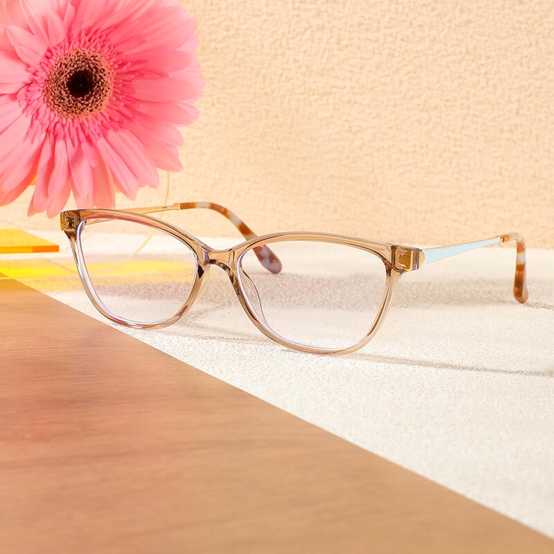 Occhiali da Vista Joshua Rettangolare Champagne 