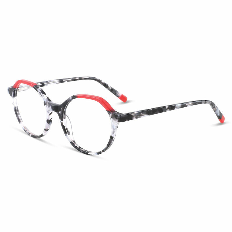 Ruskin Round Red Glasses