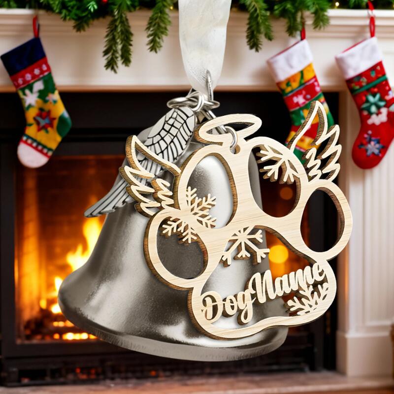 Gepersonaliseerde naam-belversiering Herdenkingscadeau voor dierenliefhebbers